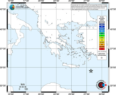 Mappa EMS - territori delle località