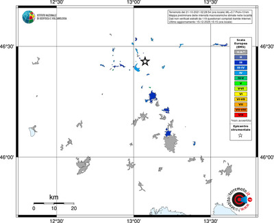Mappa EMS - territori località