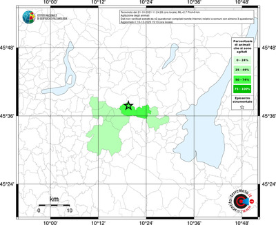 Mappa territorio comunale con almeno 3 questionari