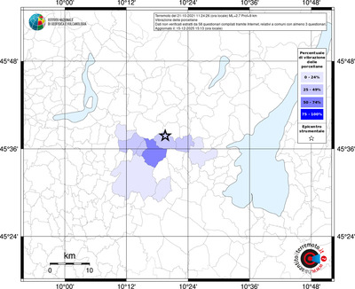 Mappa territorio comunale con almeno 3 questionari