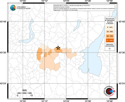 Mappa territorio comunale con almeno 3 questionari