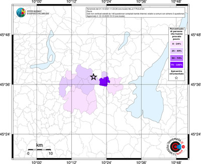 Mappa territorio comunale con almeno 3 questionari