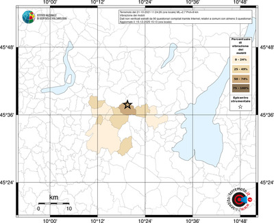 Mappa territorio comunale con almeno 3 questionari