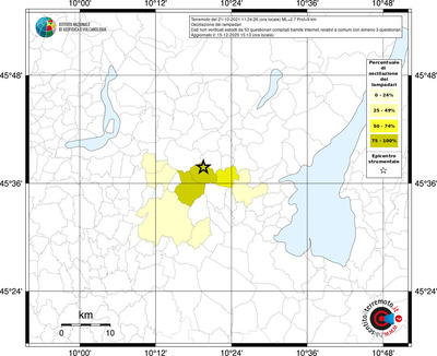 Mappa territorio comunale con almeno 3 questionari