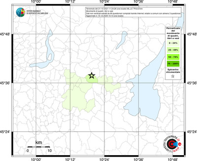 Mappa territorio comunale con almeno 3 questionari