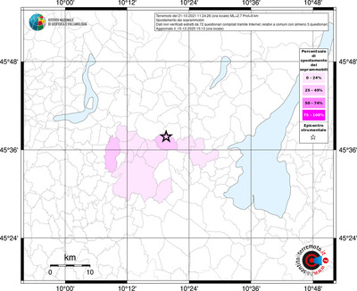 Mappa territorio comunale con almeno 3 questionari