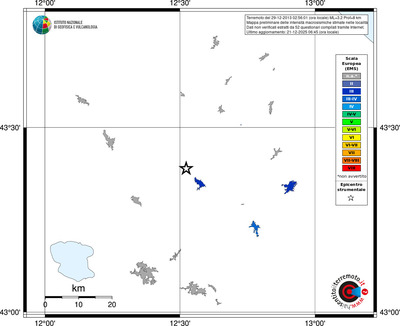 Mappa EMS - territori località