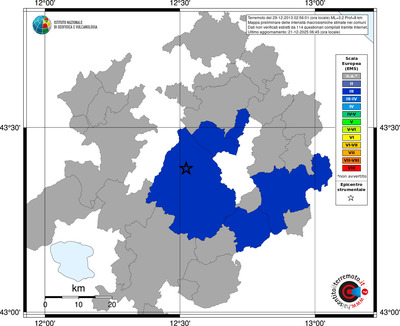 Mappa EMS - territori comuni