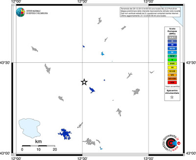 Mappa EMS - territori località