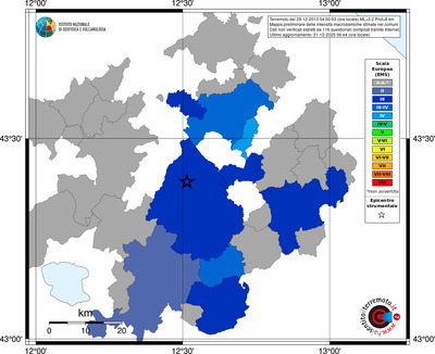 Mappa EMS - territori comuni