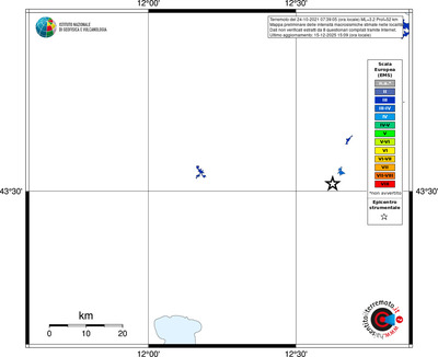 Mappa EMS - territori località