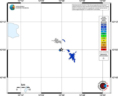 Mappa EMS - territori località