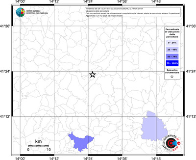 Mappa territorio comunale con almeno 3 questionari