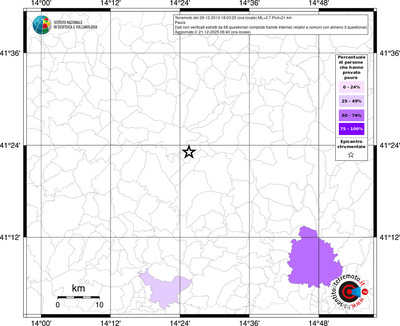Mappa territorio comunale con almeno 3 questionari