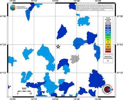 Mappa EMS - territori comuni