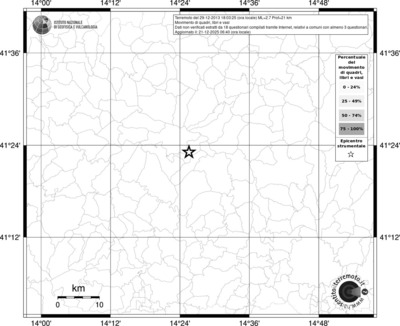 Mappa territorio comunale con almeno 3 questionari