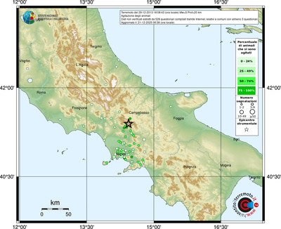 Mappa comuni con almeno 3 questionari