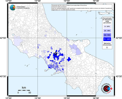 Mappa territorio comunale con almeno 3 questionari