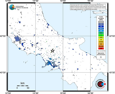 Mappa EMS - territori località