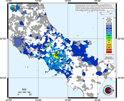 Mappa EMS - territori comuni