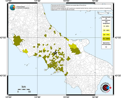 Mappa territorio comunale con almeno 3 questionari
