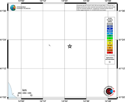 Mappa EMS - territori località