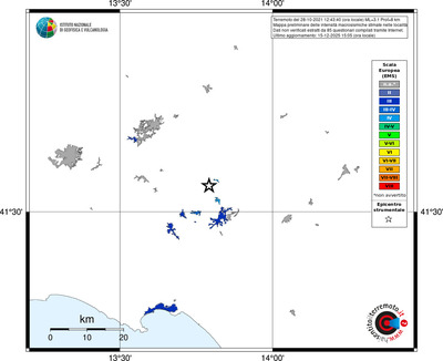 Mappa EMS - territori località