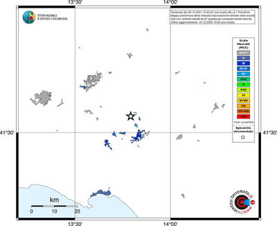 Mappa MCS - territori località