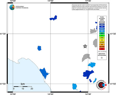 Mappa EMS - territori comuni