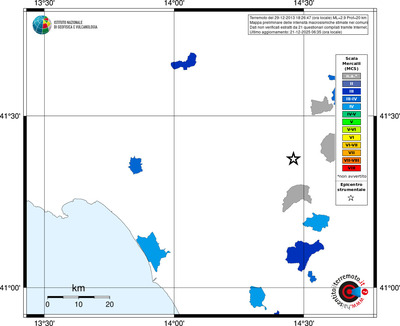 Mappa MCS - territori comuni