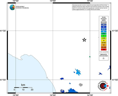 Mappa EMS - territori località