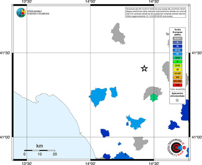 Mappa EMS - territori comuni