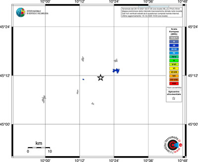 Mappa EMS - territori località