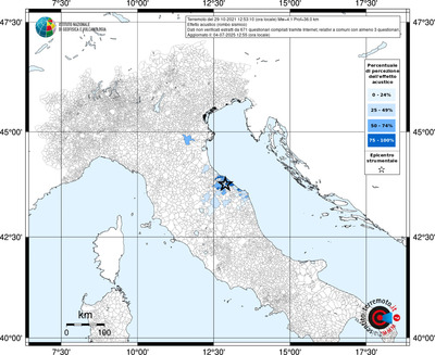 Mappa territorio comunale con almeno 3 questionari