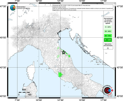 Mappa territorio comunale con almeno 3 questionari