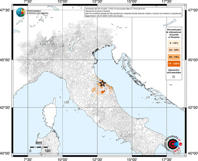 Mappa territorio comunale con almeno 3 questionari