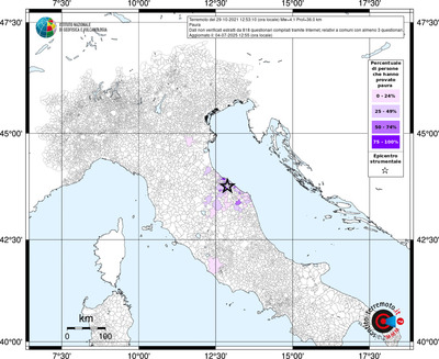Mappa territorio comunale con almeno 3 questionari
