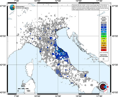 Mappa EMS - territori comuni