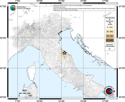 Mappa territorio comunale con almeno 3 questionari