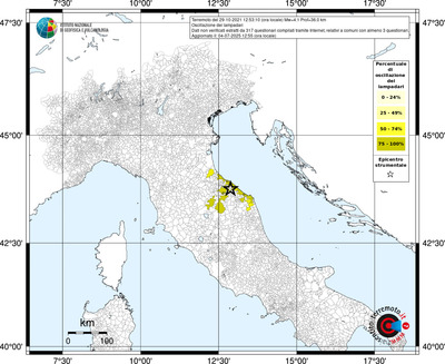 Mappa territorio comunale con almeno 3 questionari