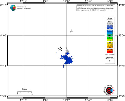 Mappa EMS - territori località