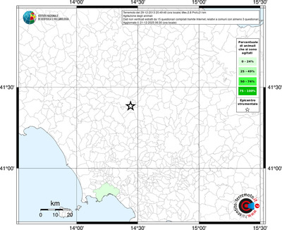 Mappa territorio comunale con almeno 3 questionari