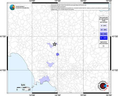 Mappa territorio comunale con almeno 3 questionari