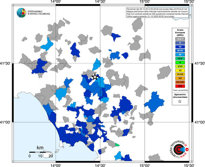 Mappa EMS - territori comuni