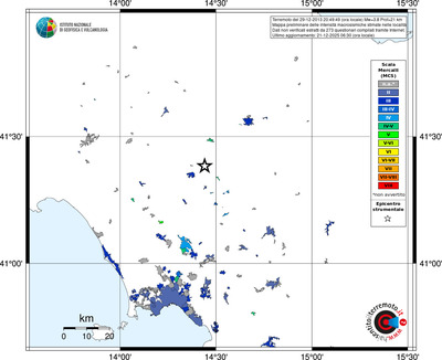 Mappa MCS - territori località