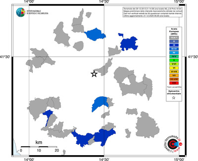 Mappa EMS - territori comuni