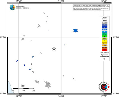 Mappa EMS - territori località