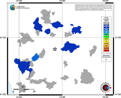 Mappa EMS - territori comuni