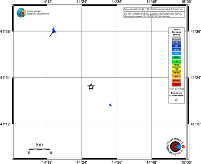 Mappa EMS - territori località