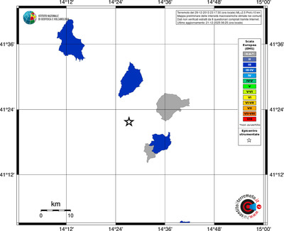 Mappa EMS - territori comuni